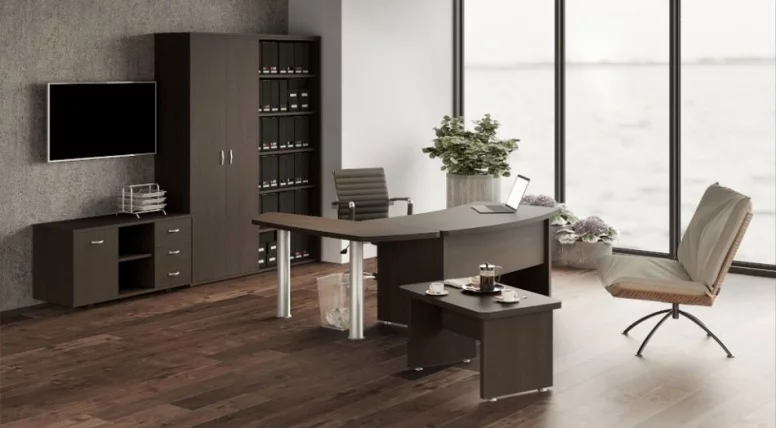 Стол руководителя Танго СТ9-R20R Венге_1