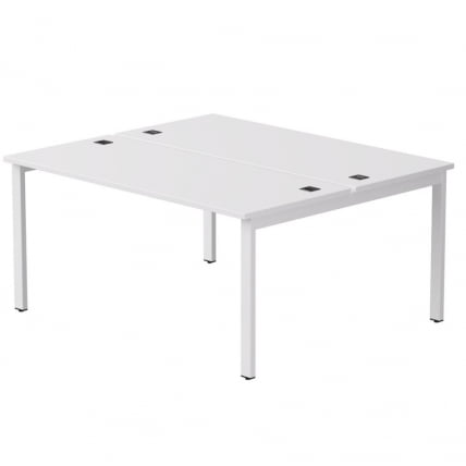 Бенч-система на 2 места на металлокаркасе, опоры 45 гр Everprof EVO 254S017 Белый_0