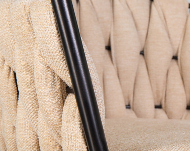 Стул барный DOBRIN LEON Бежевая ткань LAR 275-1_7