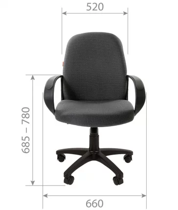 Офисное кресло для оператора CХАИРМАН 279М ДжиПи (ДЖП) черно-серый / CHAIRMAN 279M (JP)_3