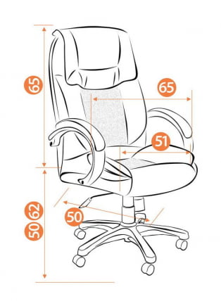 Кресло руководителя Oreon Коричневый 2 TONE_7