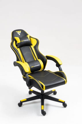 Кресло спортивное TopChairs Shadow черно-желтый_8