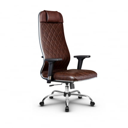 Кресло руководителя Metta L 1m 40M/2D Комплект 7 Темно-коричневое_0