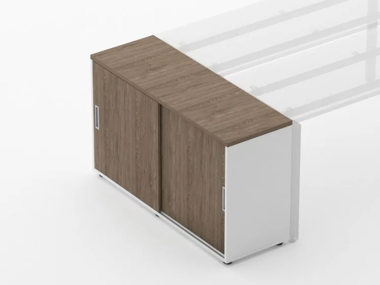 Тумба-купе для рабочего модуля Deka 9.02.125 Дуб Верцаска/Белый_2