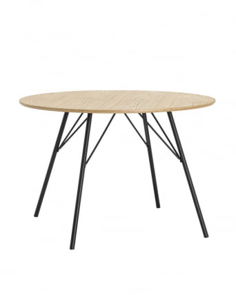 Стол обеденный Мемфис D110 Дуб беленый_0