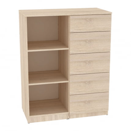 Комод Калисто(K28)1147х902х468PUSHtoOPEN(ДСС-Белый)_1