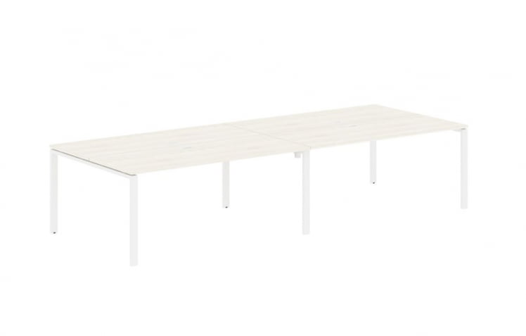 Бенч-система 4-местная EDIS EUWST 3513 Ясень Траун Белый_0