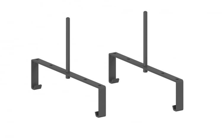 Держатель кабель-канала широкого и экранов (2 шт.) Sigma МК.ДКЭ.002.AN Антрацит_0