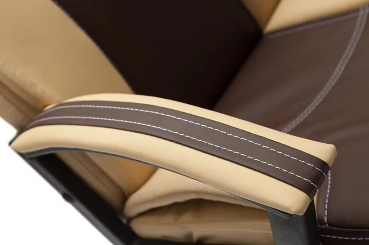 Кресло руководителя Twister коричневый+бежевый_5