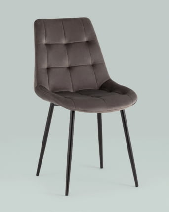 Стул Флекс New велюр антрацитовый 2 шт._7
