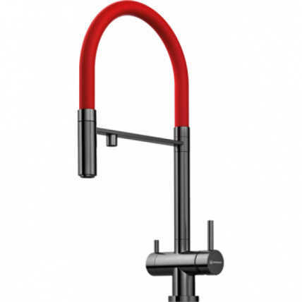 Смеситель Omoikiri Kanto-Pvd-Gm Латунь/Вороненая Сталь_0