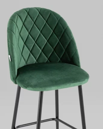 Стул барный Марсель Б велюр Зеленый_7