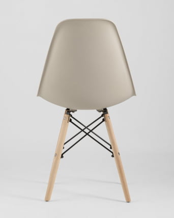Стул Еамес Стйле ДСВ бежевый (разборный каркас) / Eames Style DSW_17