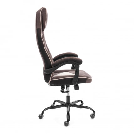 Кресло Arena metalBL велюр, коричневый/бежевый, 6/7_1