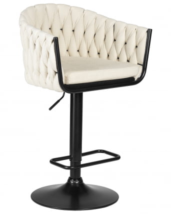 Стул барный DOBRIN LEON (кремовая ткань (LAR 275-33))_0