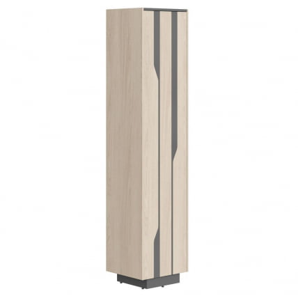 Шкаф высокий Line СФ-574203 Дуб светлый Черный графит_0