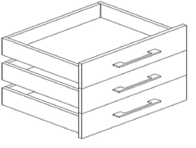 Блок ящиков тумбы стационарной YALTA LT-YK Мокко_0