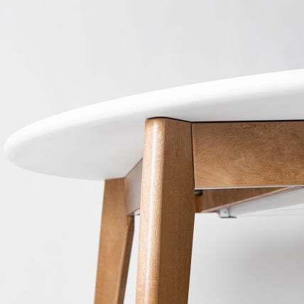 Стол обеденный Орион Plus 100x100 Морилка Дуб натуральный Морилка Орех_2