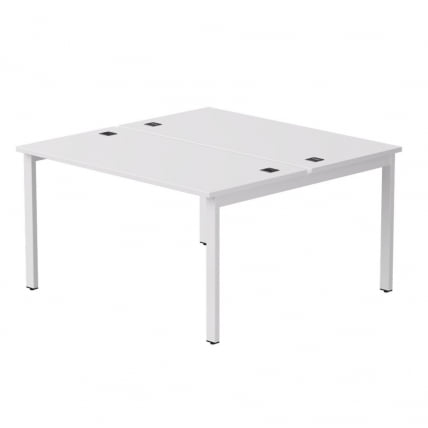 Бенч-система на 2 места на металлокаркасе, опоры 45 гр Everprof EVO 254S016 Белый_0