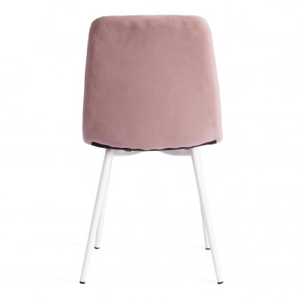 Стул CHILLY MAX Велюр/металл , 45 х 54 х 90 см , пыльно-розовый/белый_3