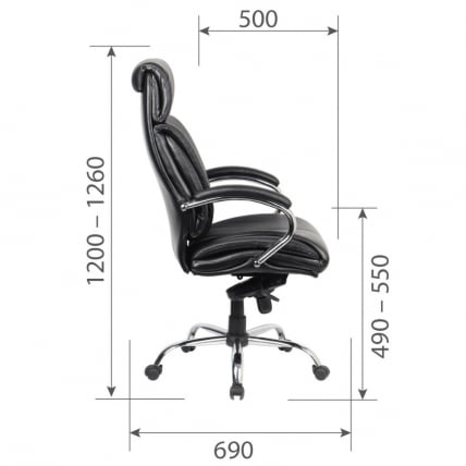 Кресло руководителя CHAIRMAN CH423 экокожа Коричневый_5