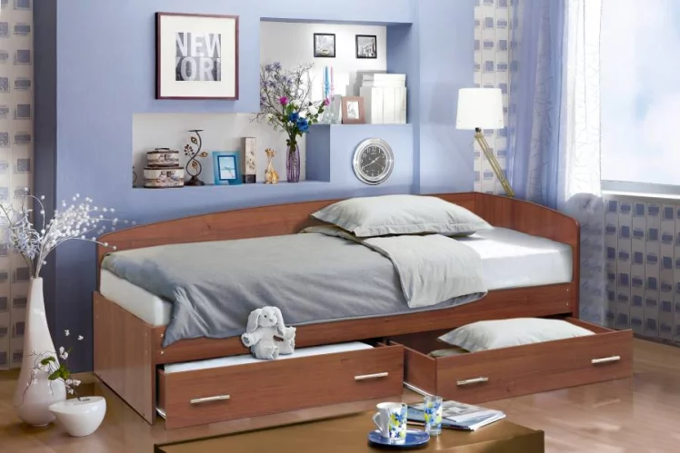 Кровать Софа №2 800*2000 Ясень шимо светлый_0