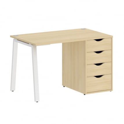 Стол письменный HOME OFFICE VR.SP-3-118.4.A Акация Лорка/Белый металл_0