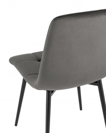 Стул Одди велюр темно-серый 4 шт. комплект_6