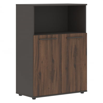 Шкаф с глухими малыми дверьми EDIS EMCS 85.3 Дуб Денвер темный Мокко Мокко_0