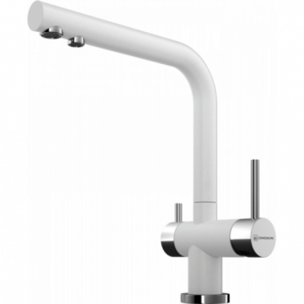 Смеситель Omoikiri Nagano-Wh Латунь/Гранит/Белый_0