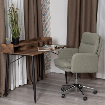 Кресло Dover хром букле, олива, barni dusty green_10