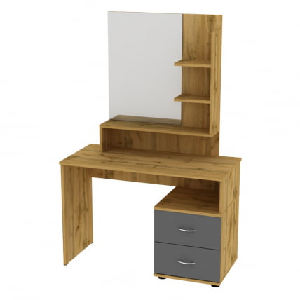 Туалетный столик Алиса(C3)1524х1001х459ручкаскоба96мм(ДВ-Графит)_0