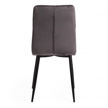 Стул FURLA (mod. 4816) металл/вельвет, 89х56х44см, серый_3