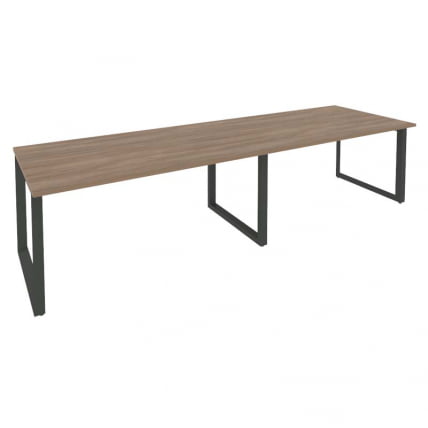 Стол переговорный (2 столешницы) ONIX O.MO-PRG-2.4 Дуб Аризона/Антрацит_0