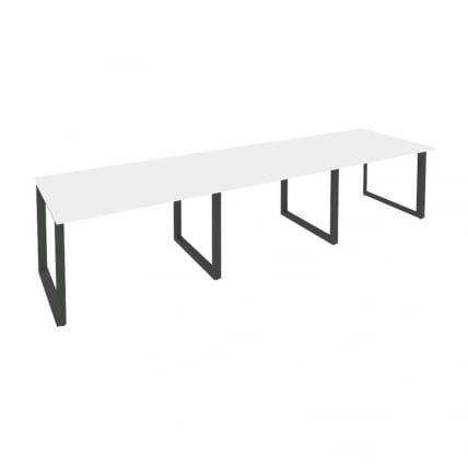 Стол переговорный (3 столешницы) ONIX O.MO-PRG-3.2 Белый Бриллиант/Антрацит_0