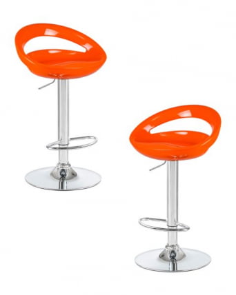 Стул барный ДОБРИН ДИСCО (оранжевый) 2 шт / DOBRIN DISCO_0