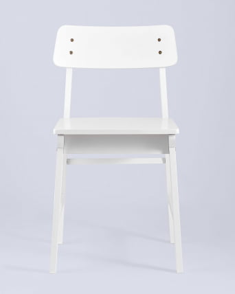 Стул ODEN WOOD x2 из массива гевеи Белый_3
