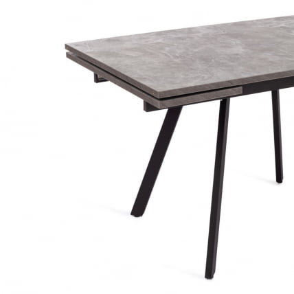 Стол VIGO ЛДСП/HPL/металл, 120 x 80 x 30 х 30 х 75 см, Черная сосна/черный_8