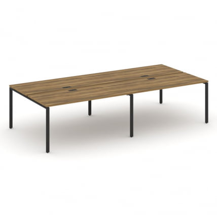 Рабочая станция двухсторонняя на 4 места CONCEPT CN.DRS-008 Сандал Янтарный Черный_0