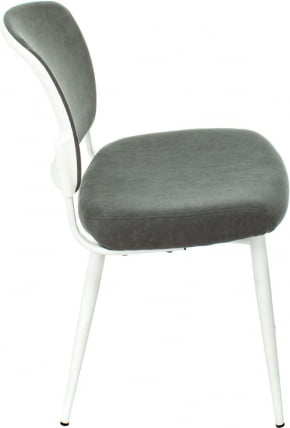 Стулья для кухни Бюрократ KF-8W white Серый 2 шт._3