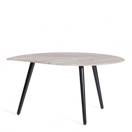 Журнальный стол RIMMINI мдф, 77х78х50,4 см, скания темный/черный_1