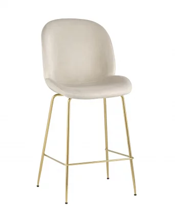 Стул полубарный Beetle со спинкой gold Бежевый_0