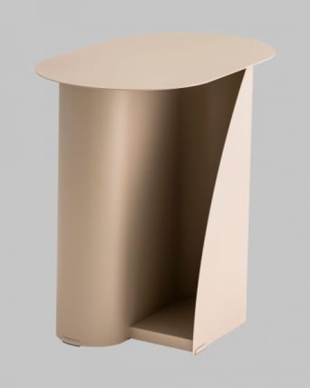 Журнальный столик Yvaine металл бежевый_1