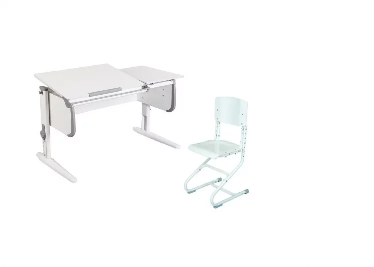 Стол универсальный трансформируемый Parta 1/75-40 + Stul Белый Серый_0