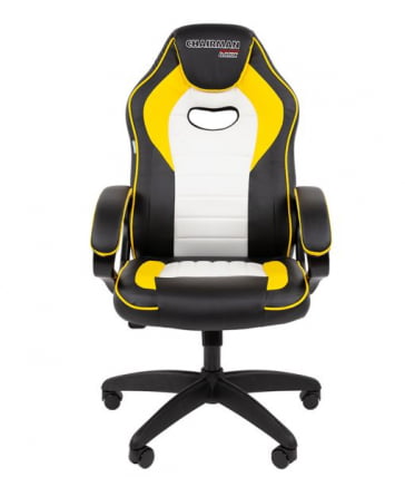 Кресло геймерское CHAIRMAN GAME 16 черный/желтый/белый_1