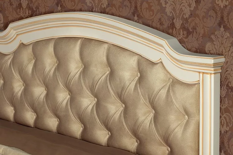 Комплект мебели для спальни Марлен №6 Кремовый белый Патина_4