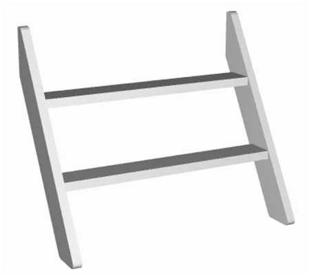 Лестница к кроватям 1600*800 RooRoom VK-101с Серая_0