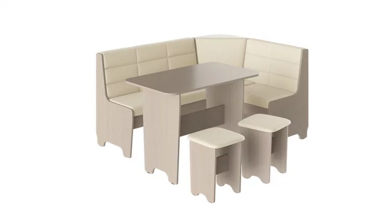 Кухонный уголок Техас Исп.2 Дуб Белфорт/Кашемир Крем_0