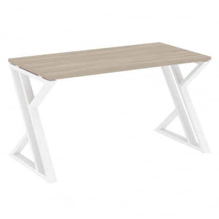 Стол рабочий LOFT VR.L-SRZ-3.7 Металл белый Дуб Аттик_0
