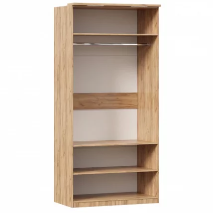 Шкаф двухстворчатый с декоративными накладками Фиджи ЛД 659.232.000 Дуб Золотой Антрацит_2